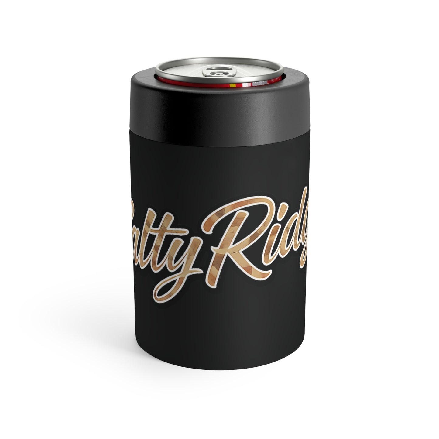 Retro Script Can Cooler – 'Salty Rides' Insulated Beer Can Holder
