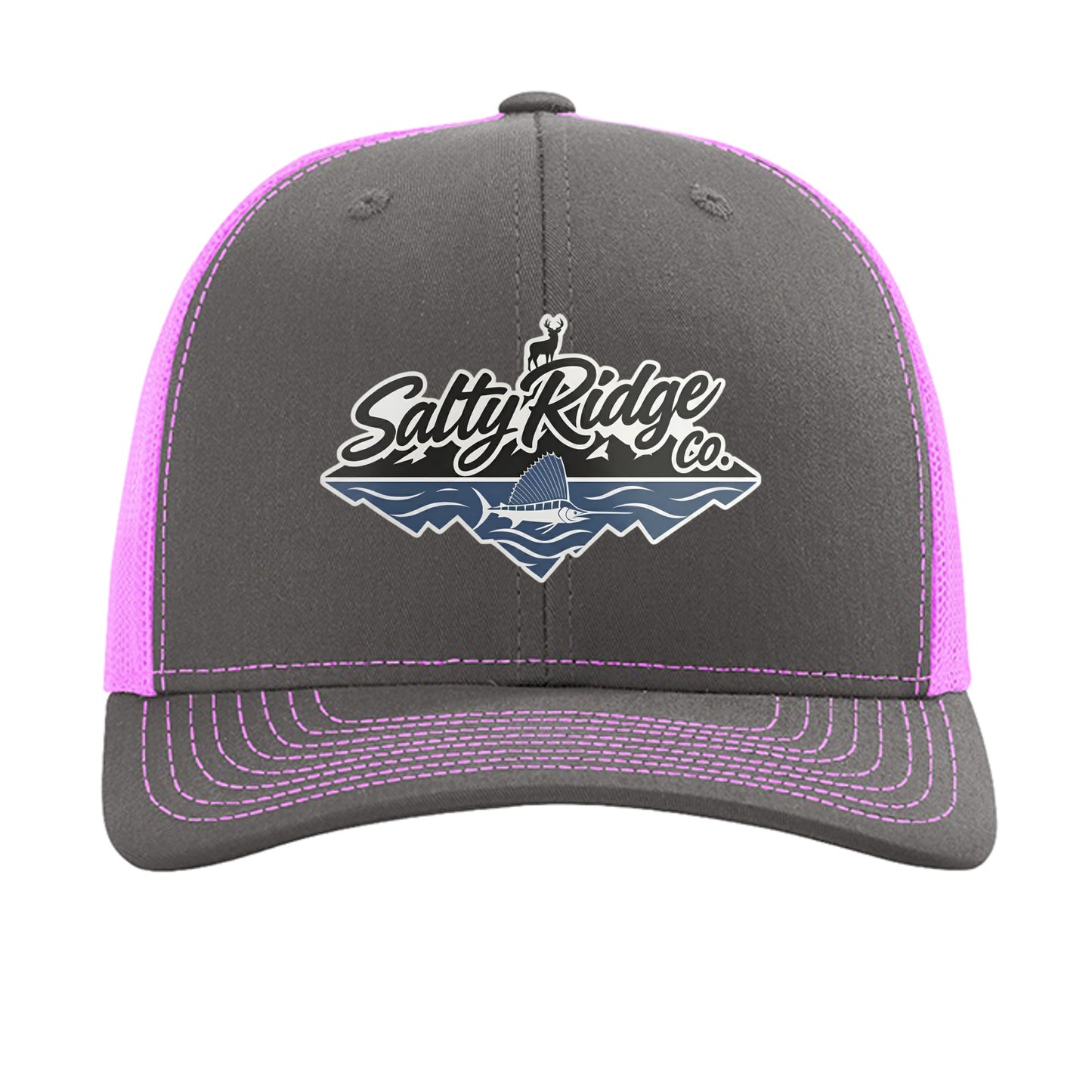 Charcoal/ Neon Pink - 112 - FRONT